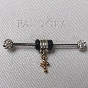 PandoraSilver14k Cross Vintage 2013 Dangle Charm/Pendant